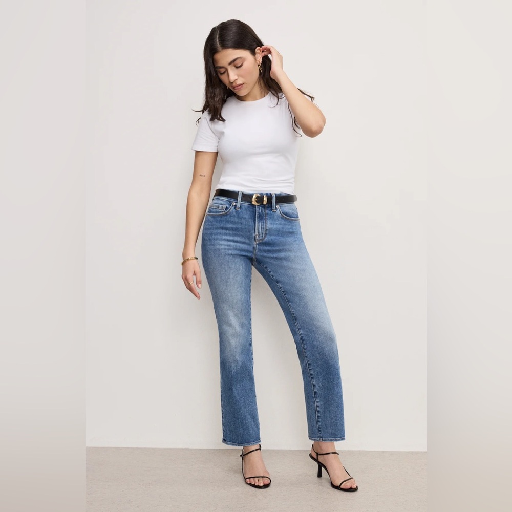 Good American Always Fits Good Petite Straight Leg